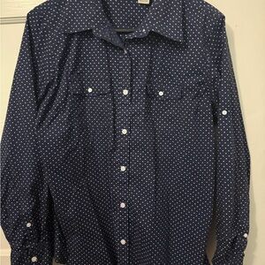 J.J. bean woman’s button up shirt